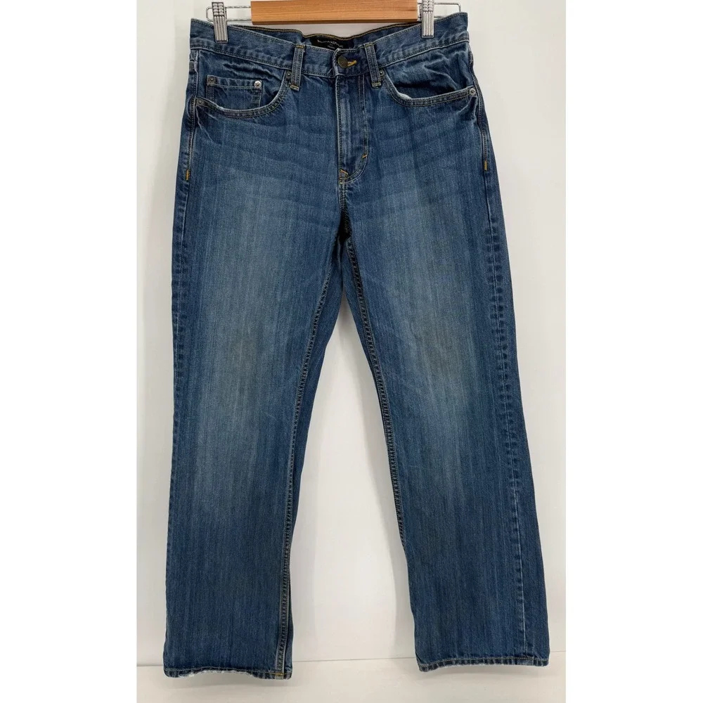 Banana Republic Relaxed Fit Mens Medium Wash Blue‎ Denim Straight Leg Sz 30x30